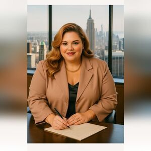 Tan work blazer size 26W. Used